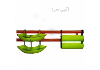 گلدان خورجینی طبقاتی هیلدا - نیم گرد مدل P_2_T