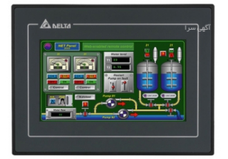 DELTA HMI برند DELTA دلتا با امکان ارتباط RS485 و RS232 و ارتباط