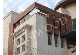 اجرای نمای چوب طبیعی