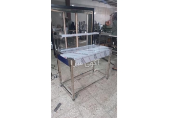 فروش میز کار با رف شیشه ای یا استیل در تهران میز کار پیش خوان دار