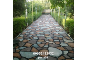 اجرایی سنگ لاشه کف سازی اجرای سنگ لاشه برای محوطه سازی کف حیاط درپوش
