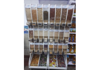 قفسه های مخصوص آجیل حبوبات تنقلات جهت داشتن فضای فروشگاهی زیبا