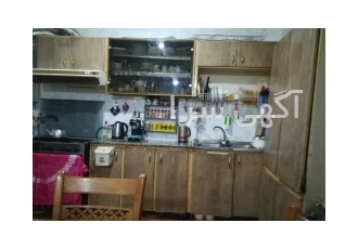 کابینت فلزی با هود و سینک و شیرآلات