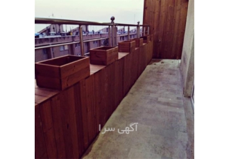 فلاور باکس با چوب ترمو
