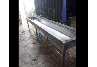 تولید و ساخت سینک استیل در تهران سینک آشپزخانه صنعتی در ابعاد 90 65 120