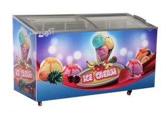 فریزر افقی شیشه محدب ۴۰۰ لیتری GF۴۰۰ در تهران فریزر افقی شیشه محدب 400