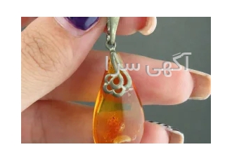 گردنبند کهربا زیبا و خوشرنگ _کد:۳۰۷۵۵