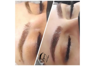 کاور و ریمو تتوی قدیمی میکروبلیدینگ و رژ لب دائم ابروها قاب چهره ی