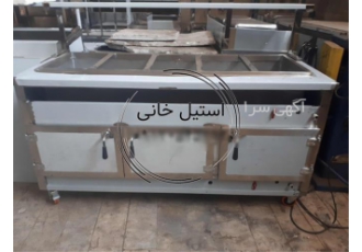 فروش کانتر گرم استیل کانتر در تهران کانتر گرم سیار دارای چرخ هایی