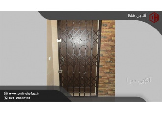 تولید انواع درب آکاردئونی در مشهد حفاظ درب آکاردئونی accordion door