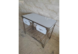 میز کشو دار استیل میز کار استیل صنعتی در کرج میز کار استیل کشو دار