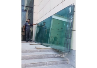 کارگر حمل شیشه سکوریت ⭐حمل انواع شیشه سکوریت وخام و دوجداره به ❌طبقات