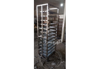 تولیدی ترولی حمل غذا استیل در تهران ترولی حمل غذا و ظروف ترالی استیل