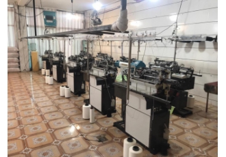 فروش دستگاه بافندگی دستکش کارگری فروش 7 عدد دستگاه گیج 13 مکانیکی در حد