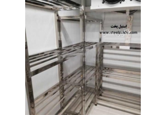 فروش کابینت استیل صنعتی ، قفسه استیل