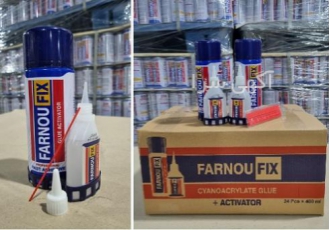تولیدی چسب ۱۲۳ فرنوفیکس FARNOUFIX سنگ کاشی و MDF قیمت جهت پخش عمده