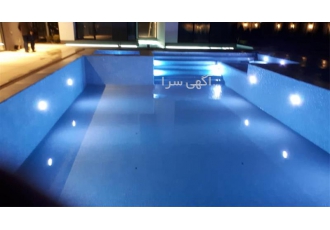 چراغ فلت استیل روکار مولتی کالر ۲۵ وات برند لدمان در مشهد برای دریافت