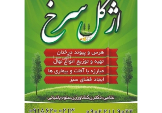 گروه کشاورزی اژگل سرخ مشاوره مشارکت انجام کلیه امور کشاورزی باغبانی