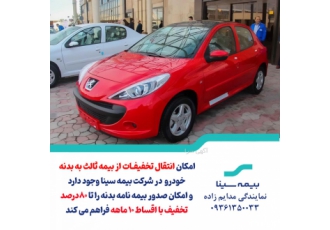 بیمه بدنه اقساط ۱۰ ماهه بیمه بدنه 80 درصد تخفیف ولقعی با امکان انتقال