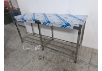 فروش میز استیل رویه چوب در زاهدان پایه های میز کار تخته از پروفیل