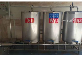 دستگاه cip استیل سه مخزن 300 لیتری