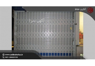 ساخت درب آکاردئونی - درب ها آکاردیونی در پارکینگ