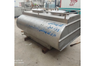 مخزن حمل شیر نیسانی دست دوم یکدستگاه مخزن حمل شیر نیسانی کارکرده