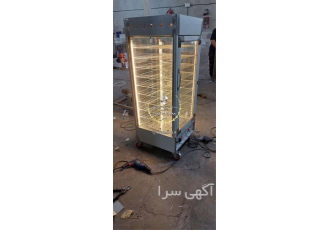 گرمخانه شیشه ای غذا ارزان ترین قیمت در اراک گرمخانه ویترینی هشت طبقه