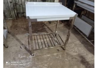 کمترین قیمت میز کار یک و نیم متری استیل