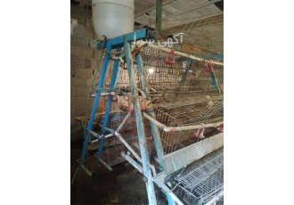 فروش قفس مرغ تخم گذار دست دو و نو در بویین زهرا تولید صفرتاصد تجهیزات