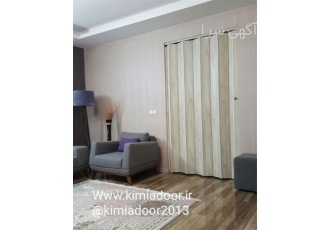 درب آکاردئونی چرمی - قیمت درب آکاردئونی pvc