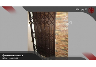 حفاظ درب با کیفیت عالی - درب ها آکاردئونی دو لنگه
