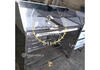 فروش میز کار مرغ فروشی در بندرعباس میزکار مرغ و ماهی دارای یک طبقه