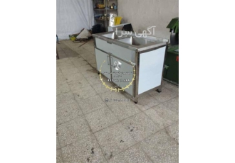 فروش سینک استیل کابینتی صنعتی در بیرجند وان قنادی استیل با عمق 40 سانت