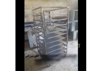 ترولی استیل شیرنی پزی