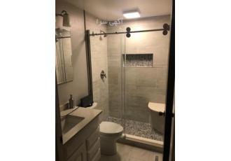 کابین دوش جدا کننده حمام حمام شیشه ای شیشه کاران تولید کننده ومجری