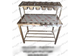 میز تاپینگ پیشخوان دار در فومن تاپینگ شش لگن چرخدار یا تاپینگ سلف سرویس