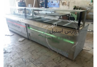 کانتر گرم تمام استیل در تهران کانتر گرم تمام استیل گرم کن غذا قابل