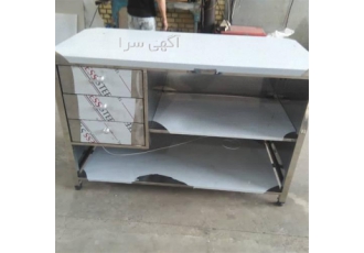 میز کار استیل صنعتی میز کار کشو دار در یزد میز استیل کشو دار میز کشو