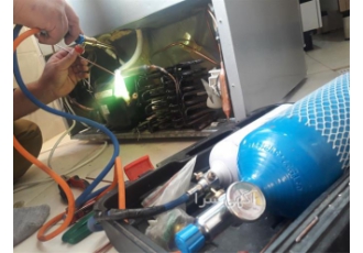 شارژ گاز یخچال تعمیر یخچال فریزر در محل در تبریز شارژ گاز یخچال
