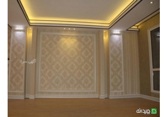 اجرای کاغذ دیواری و پوستر یزد(یزد سرویس) ✔نصب و فروش بهترین کیفیت کار ✔