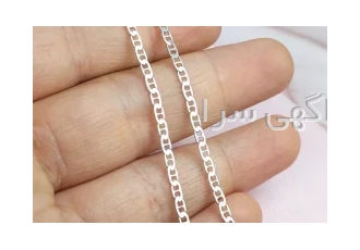 زنجیر نقره خاص طرح تی ۶۰ سانتی در مشهد زنجیر نقره بسیار زیبا و چشم