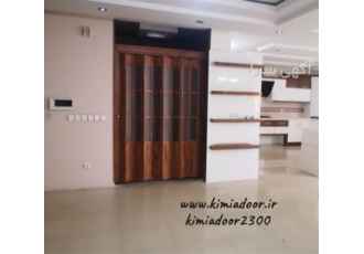 نصب درب آکاردئونی چوبی در مشهد نصب درب آکاردئونی در مشهد تولید درب