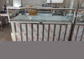 میزکار استیل پیشخوان دار در قزوین میزپیبشخوان استل جهت استفاده