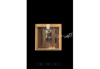 بهترین و با کیفت ترین درب لابی تمام چوب