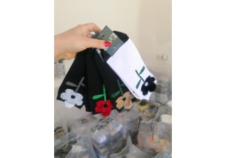 جوراب گوشدار زنانه عمده پانیک جوراب گوشدار و گوش حوله ای مچی فانتزی