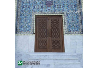 قیمت درب چوبی مسجد - درب چوبی ورودی اماکن زیارتی
