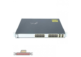 سوئیچ سیسکو مدل WS C۳۷۵۰G ۲۴TS S۱U سوئیچ سیسکو WS C3750G 24TS S1U ساخت