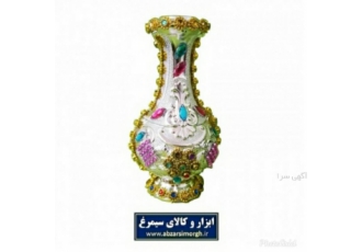 گلدان پلاستیکی تزئین شده بانگین ارتفاع۱۵سانتHGD-007