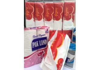 دستمال کاغذی پاکلند شرکت تولیدی شیمی پژوهش تولید کننده تیشو و انواع